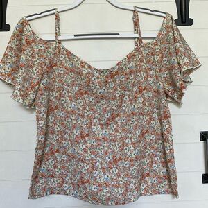 SHEIN Cold Shoulder Floral Tank